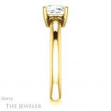 Cushion Cut Forever One Moissanite Engagement Ring #GTJ1243-cushion-fo-y 3 Cushion Cut Forever One Moissanite Engagement Ring #GTJ1243-cushion-fo-y