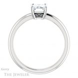 Emerald Cut Forever One Moissanite Engagement Ring #GTJ1243-emerald-fb-w 2 Emerald Cut Forever Brilliant Moissanite Engagement Ring #GTJ1243-emerald-fb-w