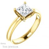 Princess Cut Forever One Moissanite Engagement Ring #GTJ1243-square-fo-y