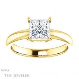 Princess Cut Forever One Moissanite Engagement Ring #GTJ1243-square-fo-y