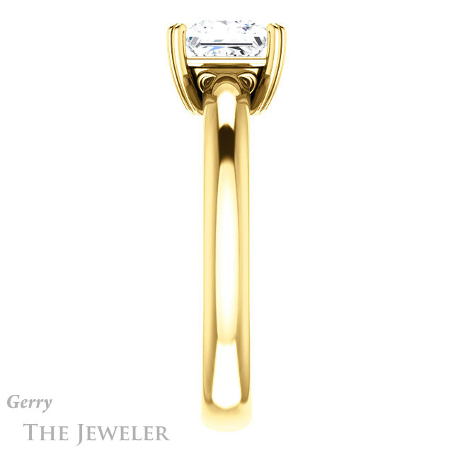 Princess Cut Forever One Moissanite Engagement Ring #GTJ1243-square-fo-y