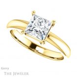 Princess Cut Forever One Moissanite Engagement Ring #GTJ1243-square-fo-y