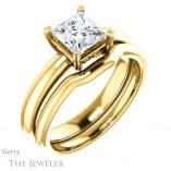 Princess Cut Forever One Moissanite Engagement Ring #GTJ1243-square-fo-y
