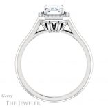 Emerald Cut Forever Brilliant Moissanite Engagement Ring #GTJ1247-emerald-fb-w