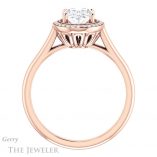 Oval Shaped Forever One Moissanite Engagement Ring #GTJ1247-oval-fo-r