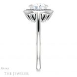 Oval Shaped Forever One Moissanite Engagement Ring #GTJ1247-oval-fo-w