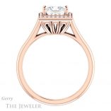 Princess Cut Forever One Moissanite Engagement Ring #GTJ1247-square-fo-r