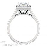 Princess Cut Forever One Moissanite Engagement Ring #GTJ1247-square-fo-w
