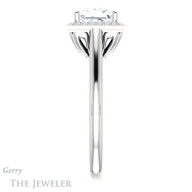 Princess Cut Forever One Moissanite Engagement Ring #GTJ1247-square-fo-w