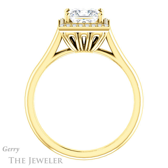 Princess Cut Forever One Moissanite Engagement Ring #GTJ1247-square-fo-y 2 Princess Cut Forever One Moissanite Engagement Ring #GTJ1247-square-fo-y