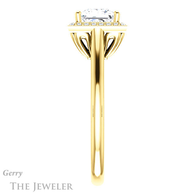 Princess Cut Forever One Moissanite Engagement Ring #GTJ1247-square-fo-y 3 Princess Cut Forever One Moissanite Engagement Ring #GTJ1247-square-fo-y
