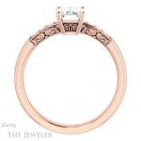 Emerald Cut Forever One Moissanite Engagement Ring #GTJ1249-emerald-fb-r 2 Emerald Cut Forever Brilliant Moissanite Engagement Ring #GTJ1249-emerald-fb-r
