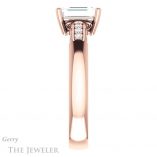 Emerald Cut Forever One Moissanite Engagement Ring #GTJ1249-emerald-fb-r 3 Emerald Cut Forever Brilliant Moissanite Engagement Ring #GTJ1249-emerald-fb-r