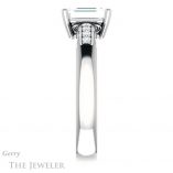 Emerald Cut Forever Brilliant Moissanite Engagement Ring #GTJ1249-emerald-fb-w