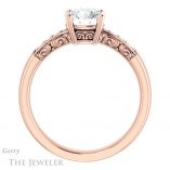 Round Cut Forever One Moissanite Engagement Ring #GTJ1249-round-fo-r 2 Round Cut Forever One Moissanite Engagement Ring #GTJ1249-round-fo-r