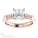 Princess Cut Forever One Moissanite Engagement Ring #GTJ1249-square-fo-r 1 Princess Cut Forever One Moissanite Engagement Ring #GTJ1249-square-fo-r