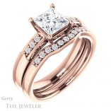 Princess Cut Forever One Moissanite Engagement Ring #GTJ1249-square-fo-r 6 Princess Cut Forever One Moissanite Engagement Ring #GTJ1249-square-fo-r