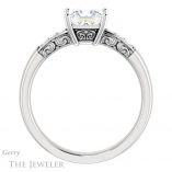 Princess Cut Forever One Moissanite Engagement Ring #GTJ1249-square-fo-w 2 Princess Cut Forever One Moissanite Engagement Ring #GTJ1249-square-fo-w