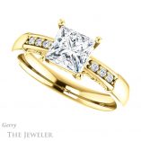 Princess Cut Forever One Moissanite Engagement Ring #GTJ1249-square-fo-y 5 Princess Cut Forever One Moissanite Engagement Ring #GTJ1249-square-fo-y