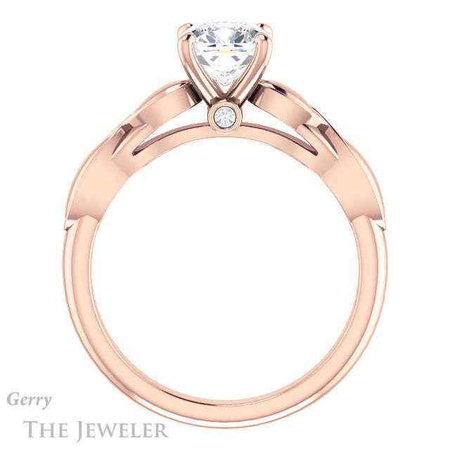 Cushion Cut Forever One Moissanite Engagement Ring #GTJ1250-cushion-fo-r