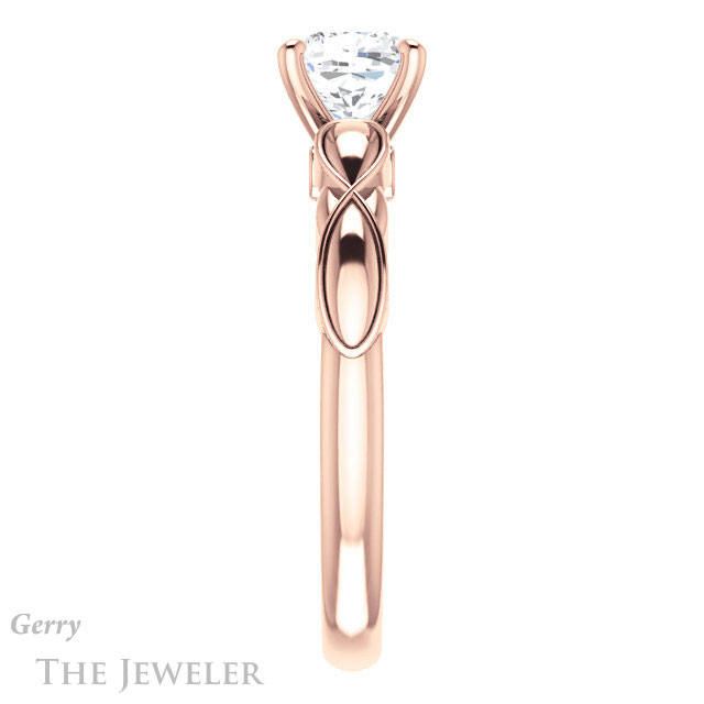 Cushion Cut Forever One Moissanite Engagement Ring #GTJ1250-cushion-fo-r 3 Cushion Cut Forever One Moissanite Engagement Ring #GTJ1250-cushion-fo-r