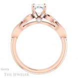 Emerald Cut Forever Brilliant Moissanite Engagement Ring #GTJ1250-emerald-fb-r