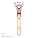 Emerald Cut Forever Brilliant Moissanite Engagement Ring #GTJ1250-emerald-fb-r