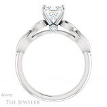 Princess Cut Forever One Moissanite Engagement Ring #GTJ1250-square-fo-w