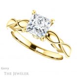 Princess Cut Forever One Moissanite Engagement Ring #GTJ1250-square-fo-y 5 Princess Cut Forever One Moissanite Engagement Ring #GTJ1250-square-fo-y