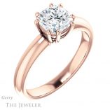 Cushion Cut Forever One Moissanite Engagement Ring #GTJ1251-cushion-fo-r 4 Cushion Cut Forever One Moissanite Engagement Ring #GTJ1251-cushion-fo-r