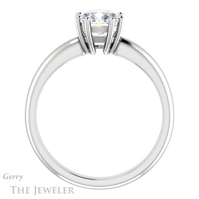 Cushion Cut Forever One Moissanite Engagement Ring #GTJ1251-cushion-fo-w 2 Cushion Cut Forever One Moissanite Engagement Ring #GTJ1251-cushion-fo-w