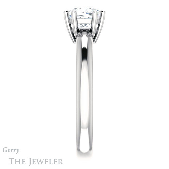 Cushion Cut Forever One Moissanite Engagement Ring #GTJ1251-cushion-fo-w 3 Cushion Cut Forever One Moissanite Engagement Ring #GTJ1251-cushion-fo-w