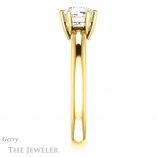 Cushion Cut Forever One Moissanite Engagement Ring #GTJ1251-cushion-fo-y 3 Cushion Cut Forever One Moissanite Engagement Ring #GTJ1251-cushion-fo-y