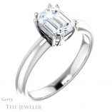 Emerald Cut Forever Brilliant Moissanite Engagement Ring #GTJ1251-emerald-fb-w