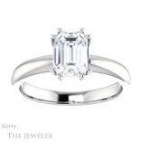 Emerald Cut Forever Brilliant Moissanite Engagement Ring #GTJ1251-emerald-fb-w