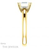 Emerald Cut Forever Brilliant Moissanite Engagement Ring #GTJ1251-emerald-fb-y