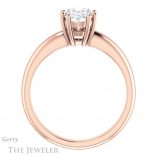 Oval Shaped Forever One Moissanite Engagement Ring #GTJ1251-oval-fo-r