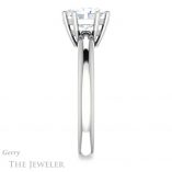 Oval Shaped Forever One Moissanite Engagement Ring #GTJ1251-oval-fo-w