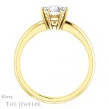 Round Cut Forever One Moissanite Engagement Ring #GTJ1251-round-fo-y 2 Round Cut Forever One Moissanite Engagement Ring #GTJ1251-round-fo-y