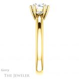 Round Cut Forever One Moissanite Engagement Ring #GTJ1251-round-fo-y 3 Round Cut Forever One Moissanite Engagement Ring #GTJ1251-round-fo-y