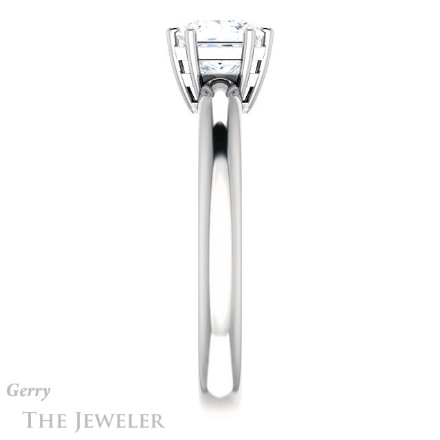 Princess Cut Forever One Moissanite Engagement Ring #GTJ1251-square-fo-w