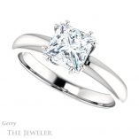 Princess Cut Forever One Moissanite Engagement Ring #GTJ1251-square-fo-w