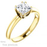 Princess Cut Forever One Moissanite Engagement Ring #GTJ1251-square-fo-y 4 Princess Cut Forever One Moissanite Engagement Ring #GTJ1251-square-fo-y