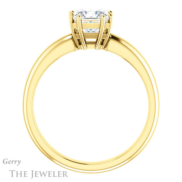 Princess Cut Forever One Moissanite Engagement Ring #GTJ1251-square-fo-y