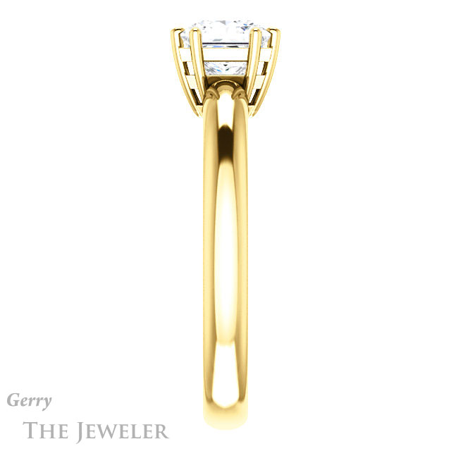 Princess Cut Forever One Moissanite Engagement Ring #GTJ1251-square-fo-y 3 Princess Cut Forever One Moissanite Engagement Ring #GTJ1251-square-fo-y