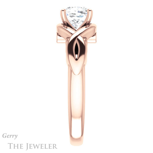 Cushion Cut Forever One Moissanite Engagement Ring #GTJ1255-cushion-fo-r 3 Cushion Cut Forever One Moissanite Engagement Ring #GTJ1255-cushion-fo-r