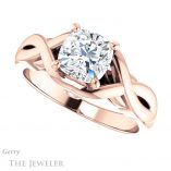 Cushion Cut Forever One Moissanite Engagement Ring #GTJ1255-cushion-fo-r 5 Cushion Cut Forever One Moissanite Engagement Ring #GTJ1255-cushion-fo-r