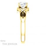 Cushion Cut Forever One Moissanite Engagement Ring #GTJ1255-cushion-fo-y