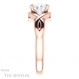 Oval Shaped Forever One Moissanite Engagement Ring #GTJ1255-oval-fo-r