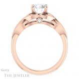 Round Cut Forever One Moissanite Engagement Ring #GTJ1255-round-fo-r 2 Round Cut Forever One Moissanite Engagement Ring #GTJ1255-round-fo-r
